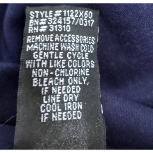 IZ BYER BLUE ZIP FRONT DRESS SZ.XL EUC. - Picture 7 of 7